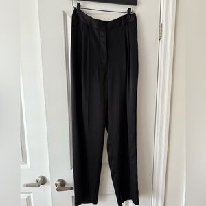 Wilfred Satin The Effortless Pants Black Trousers